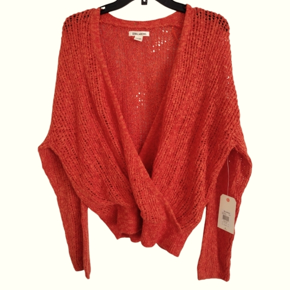 Billabong Sweaters - Billabong NWT orange Sweet Bliss wrap sweater size medium